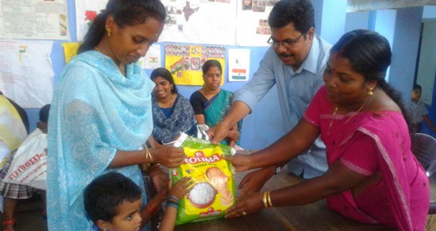 Rice distribution